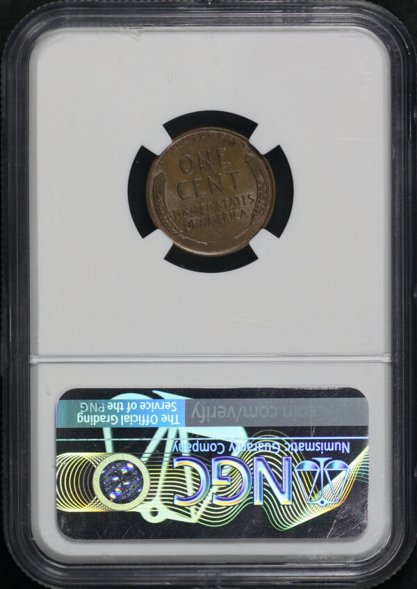 Reverse of this 1955 Doubled Die Obverse Lincoln Cent Wheat Reverse NGC MS-63 BN