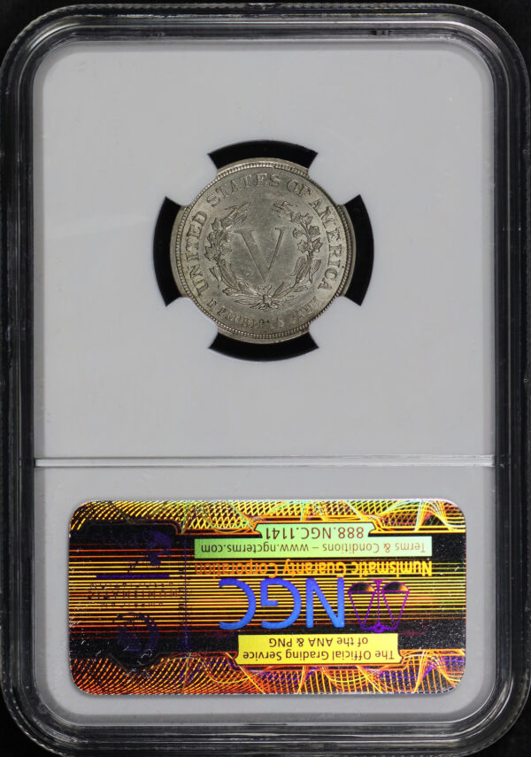Reverse of this 1883 Liberty Nickel No CENTS NGC MS-61