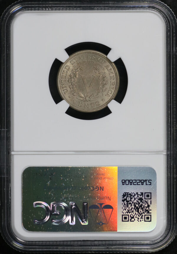 Reverse of this 1885 Liberty Nickel NGC MS-65