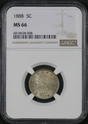 Obverse of this 1888 Liberty Nickel NGC MS-66