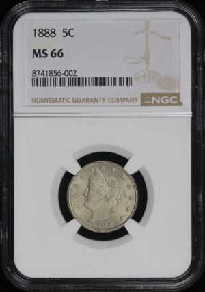 Obverse of this 1888 Liberty Nickel NGC MS-66