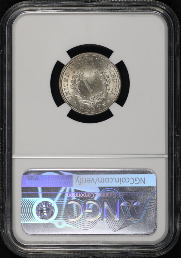 Reverse of this 1897 Liberty Nickel NGC MS-64