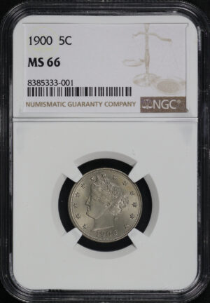 Obverse of this 1900 Liberty Nickel NGC MS-66