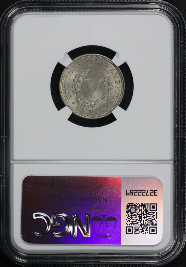 Reverse of this 1900 Liberty Nickel NGC MS-66