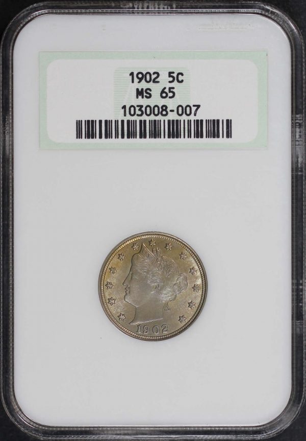 Obverse of this 1902 Liberty Nickel NGC MS-65