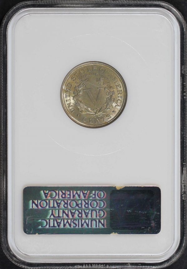Reverse of this 1902 Liberty Nickel NGC MS-65