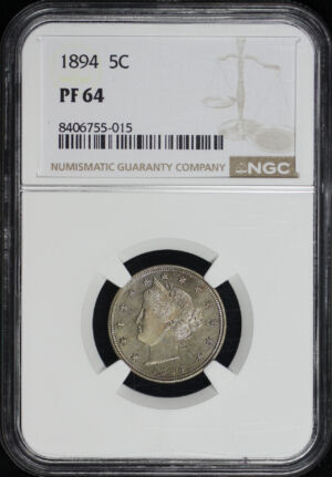 Obverse of this 1894 Liberty Nickel NGC PF-64