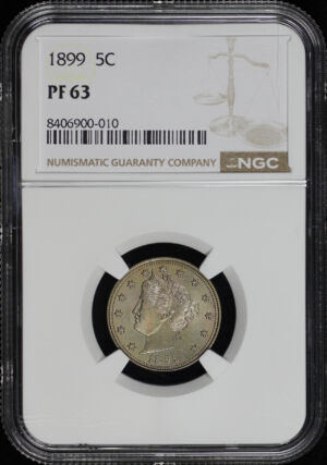 Obverse of this 1899 Liberty Nickel NGC PF-63