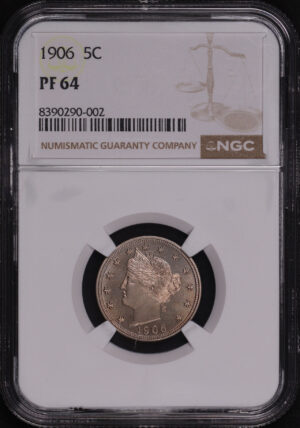 Obverse of this 1906 Liberty Nickel NGC PF-64