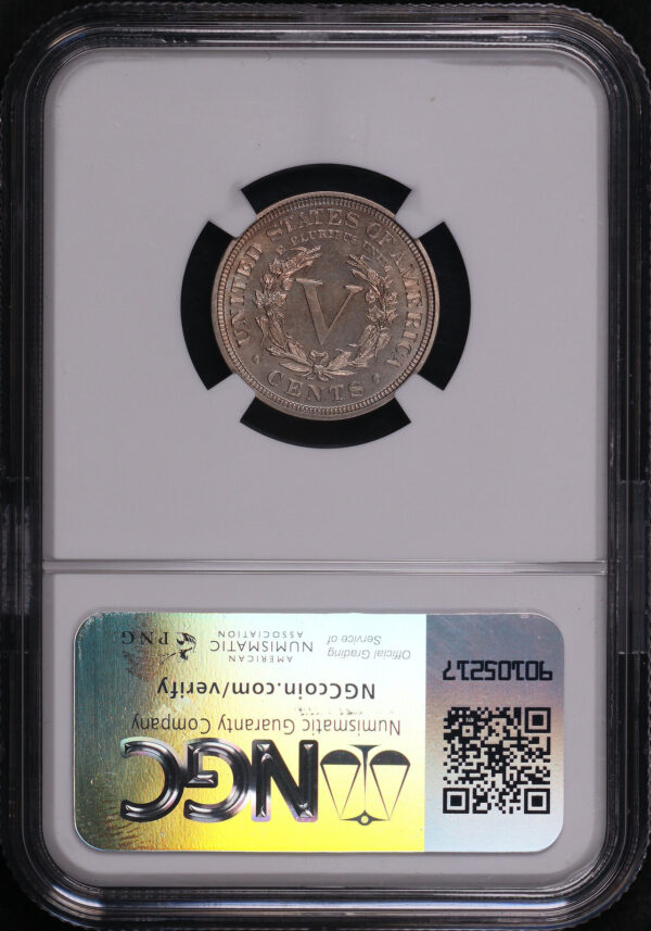 Reverse of this 1906 Liberty Nickel NGC PF-64