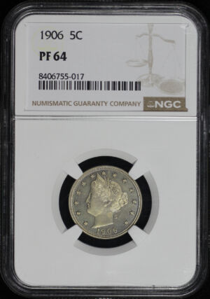 Obverse of this 1906 Liberty Nickel NGC PF-64