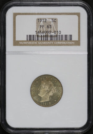 Obverse of this 1912 Liberty Nickel NGC PF-63