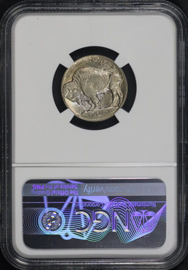 Reverse of this 1913-D Buffalo Nickel Type 1 NGC MS-64