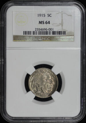 Obverse of this 1915 Buffalo Nickel NGC MS-64