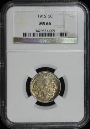 Obverse of this 1915 Buffalo Nickel NGC MS-66