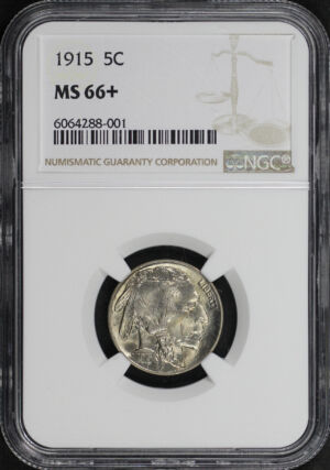 Obverse of this 1915 Buffalo Nickel NGC MS-66+