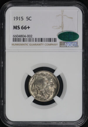 Obverse of this 1915 Buffalo Nickel NGC MS-66+ CAC
