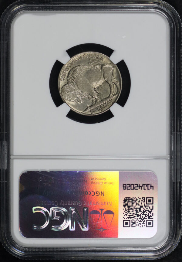 Reverse of this 1916-D Buffalo Nickel NGC MS-62