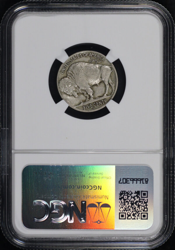 Reverse of this 1917-D Buffalo Nickel NGC XF-45