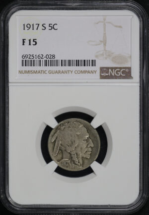 Obverse of this 1917-S Buffalo Nickel NGC F-15