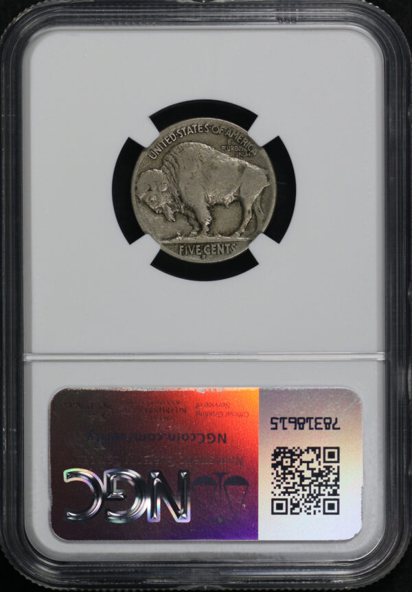 Reverse of this 1917-S Buffalo Nickel NGC F-15