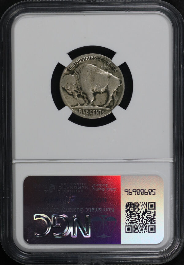 Reverse of this 1921-S Buffalo Nickel NGC G-6