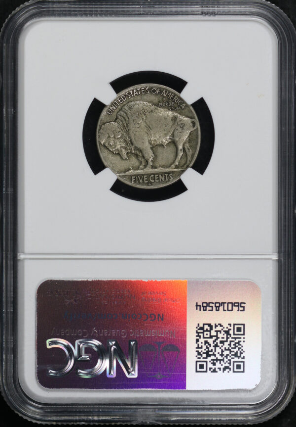 Reverse of this 1926-S Buffalo Nickel NGC F-12