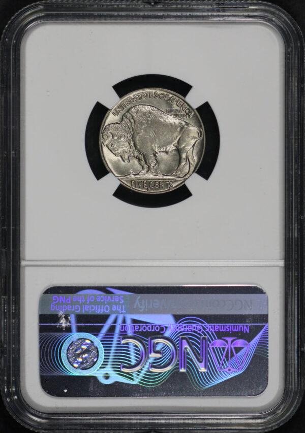 Reverse of this 1930-S Buffalo Nickel NGC MS-62