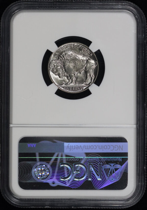 Reverse of this 1936 Buffalo Nickel NGC MS-67+ CAC