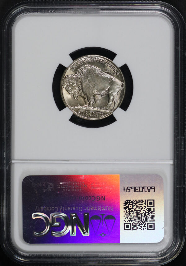 Reverse of this 1936-S Buffalo Nickel NGC MS-65