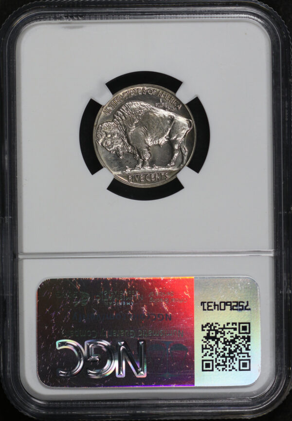 Reverse of this 1937 Buffalo Nickel NGC PF-65