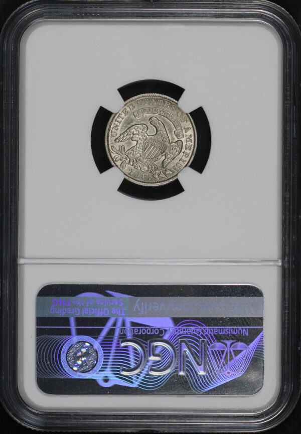 Reverse of this 1833 Capped Bust Dime NGC AU-55