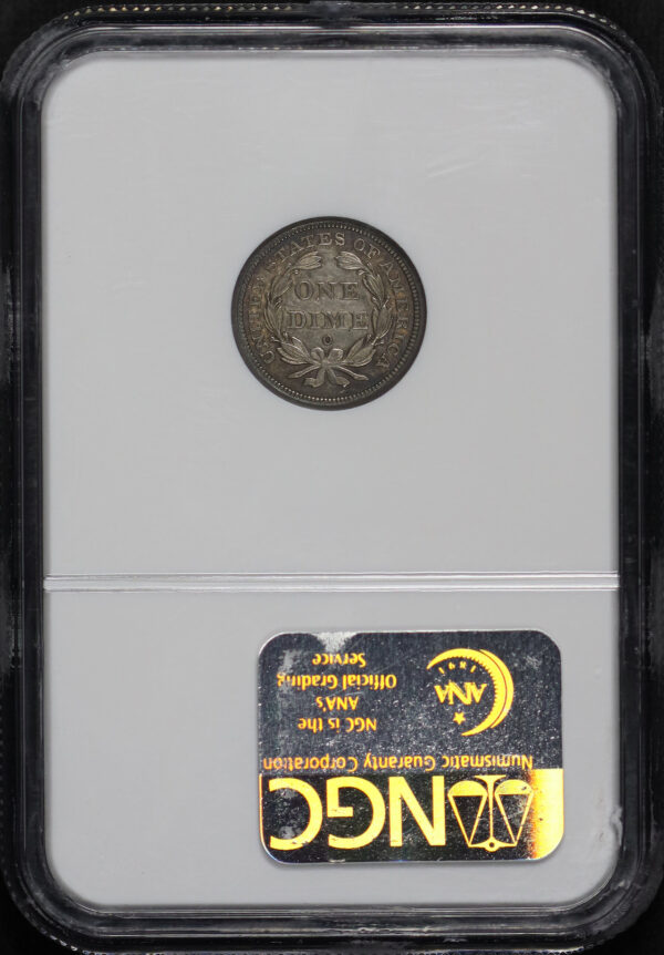 Reverse of this 1842-O Liberty Seated Dime NGC MS-61 RICHMOND COLLECTION