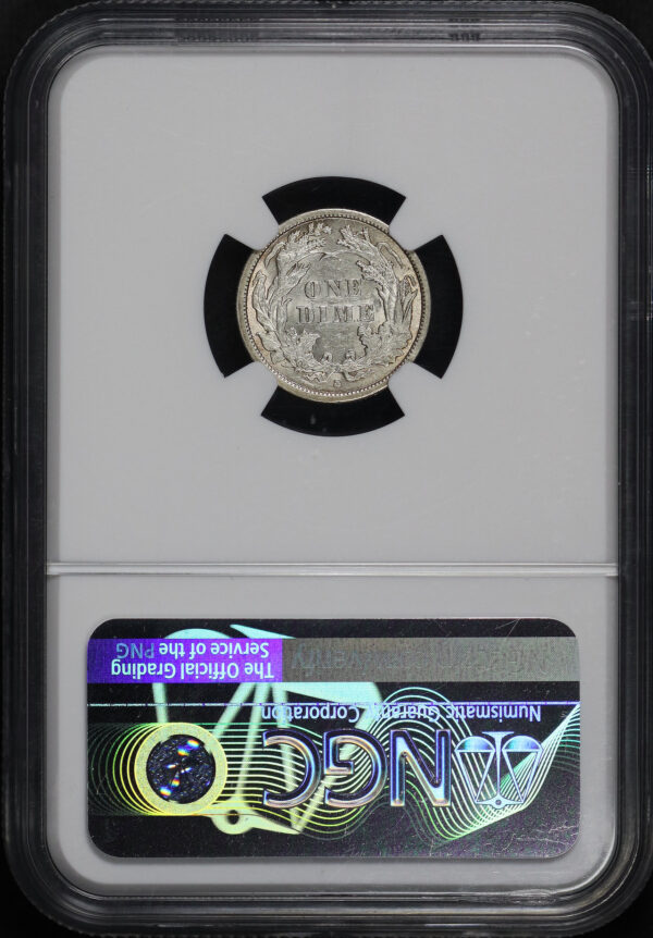 Reverse of this 1863-S Liberty Seated Dime NGC MS-61