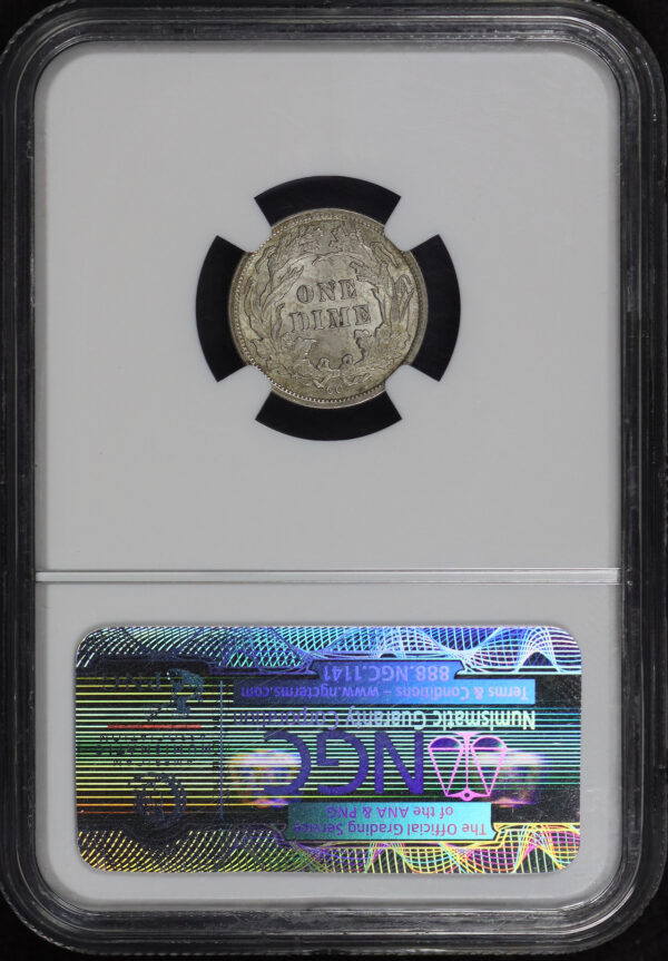 Reverse of this 1877-CC Liberty Seated Dime NGC MS-61 CAC