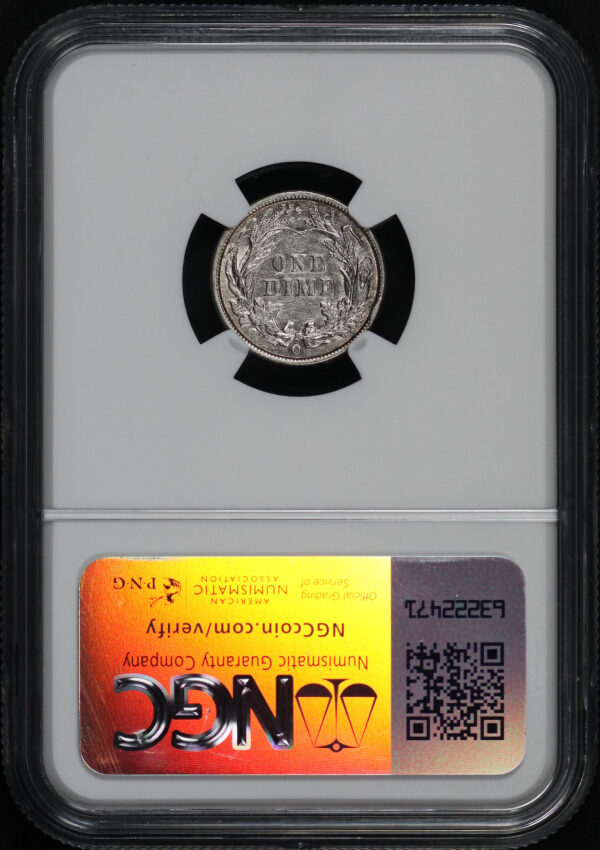 Reverse of this 1894-O Barber Dime NGC AU-55