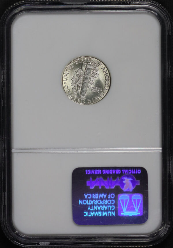 Reverse of this 1919-D Mercury Dime NGC MS-64