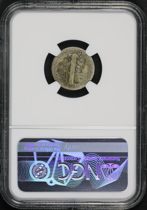 Reverse of this 1921 Mercury Dime NGC AG-3