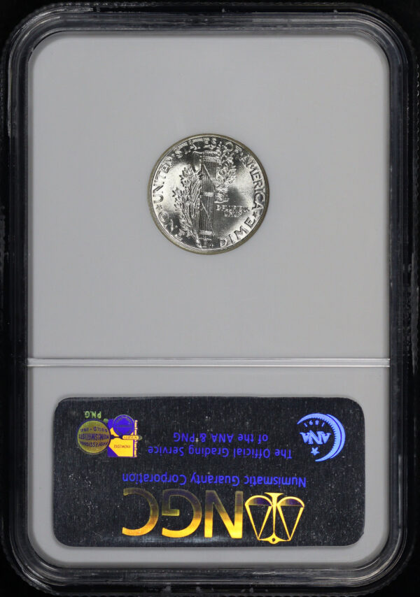 Reverse of this 1934 Mercury Dime NGC MS-66 FB
