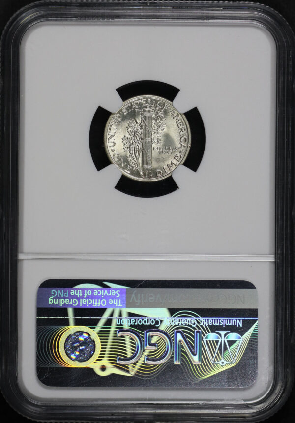 Reverse of this 1935 Mercury Dime NGC MS-63