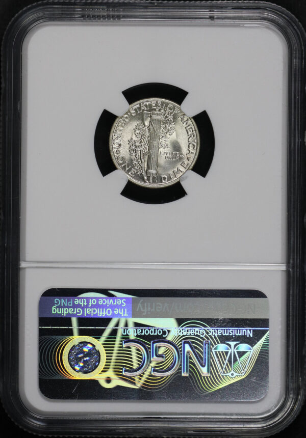Reverse of this 1936 Mercury Dime NGC MS-63
