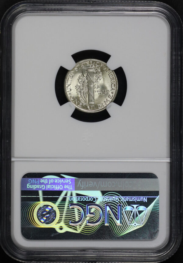 Reverse of this 1936 Mercury Dime NGC MS-65 FB