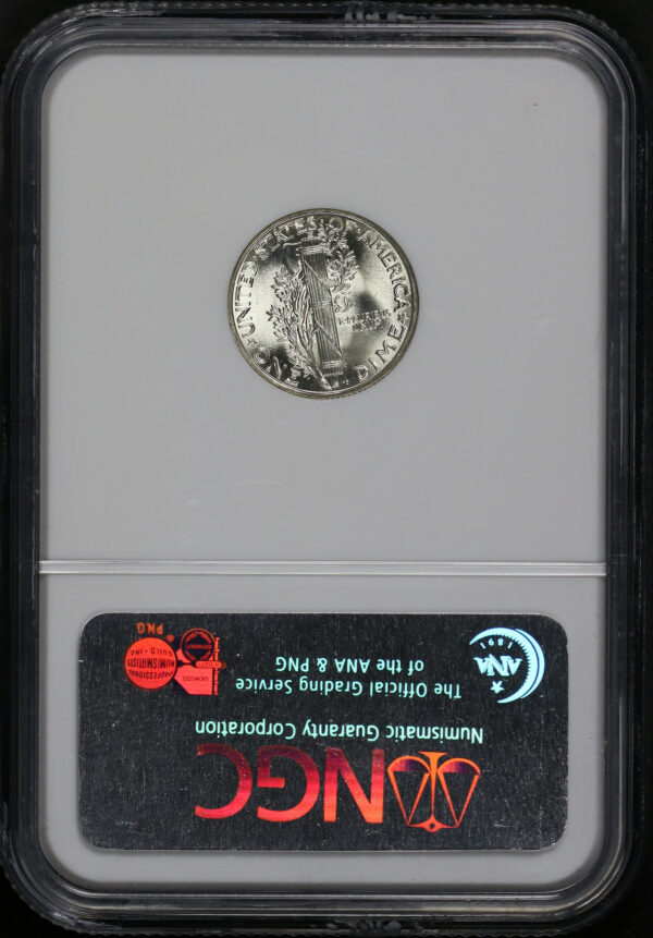 Reverse of this 1937 Mercury Dime NGC MS-66 FB