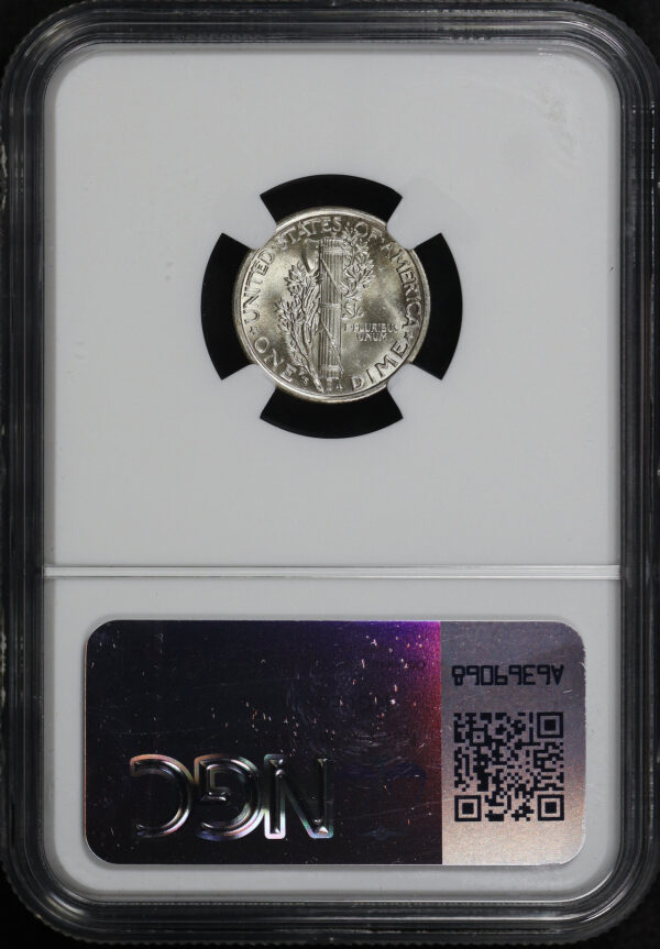 Reverse of this 1940-S Mercury Dime NGC MS-63 FB