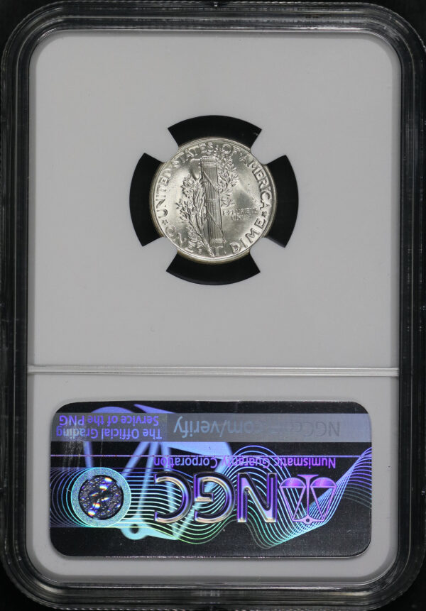 Reverse of this 1941-S Mercury Dime NGC MS-63 FB