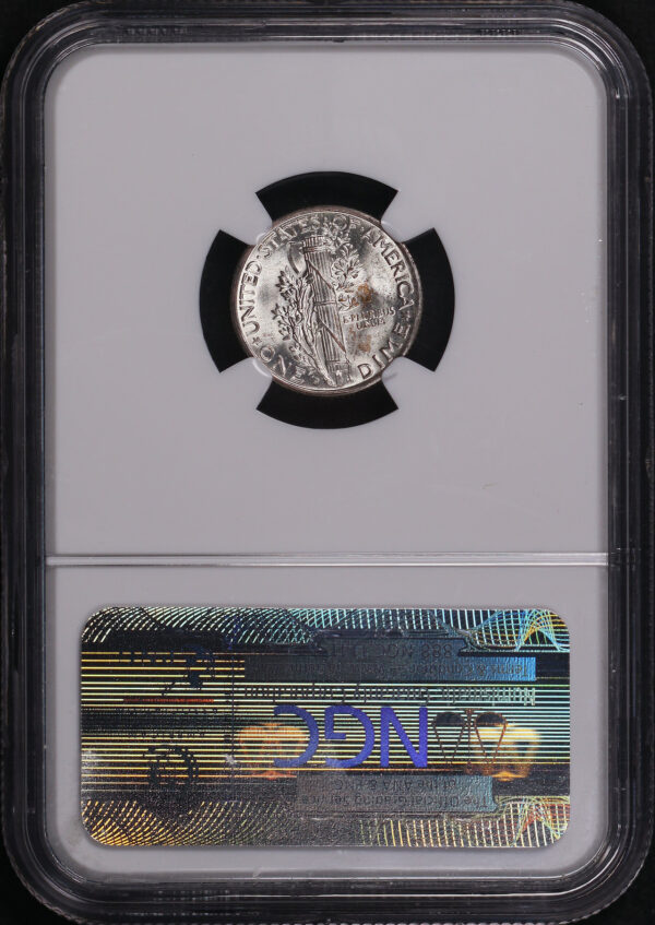 Reverse of this 1942-D Mercury Dime NGC MS-67 FB