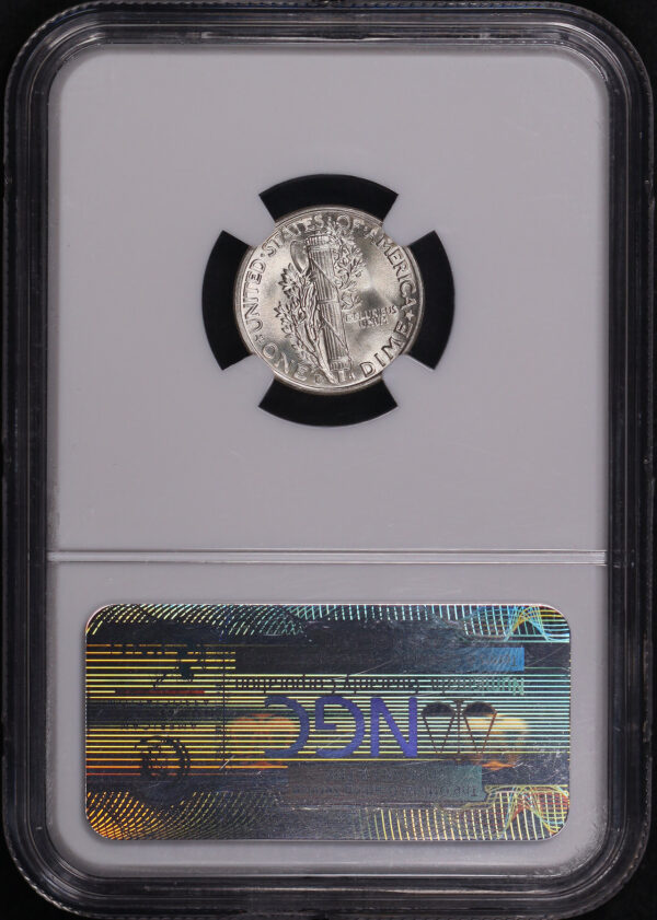 Reverse of this 1943-D Mercury Dime NGC MS-67 FB