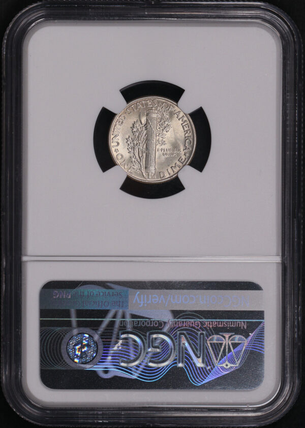Reverse of this 1944 Mercury Dime NGC MS-63