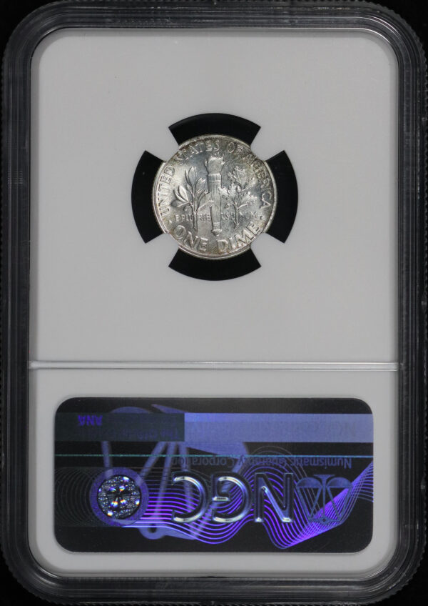Reverse of this 1950 Roosevelt Dime NGC PF-66