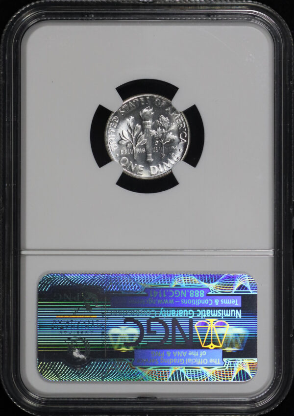 Reverse of this 1951 Roosevelt Dime NGC PF-68